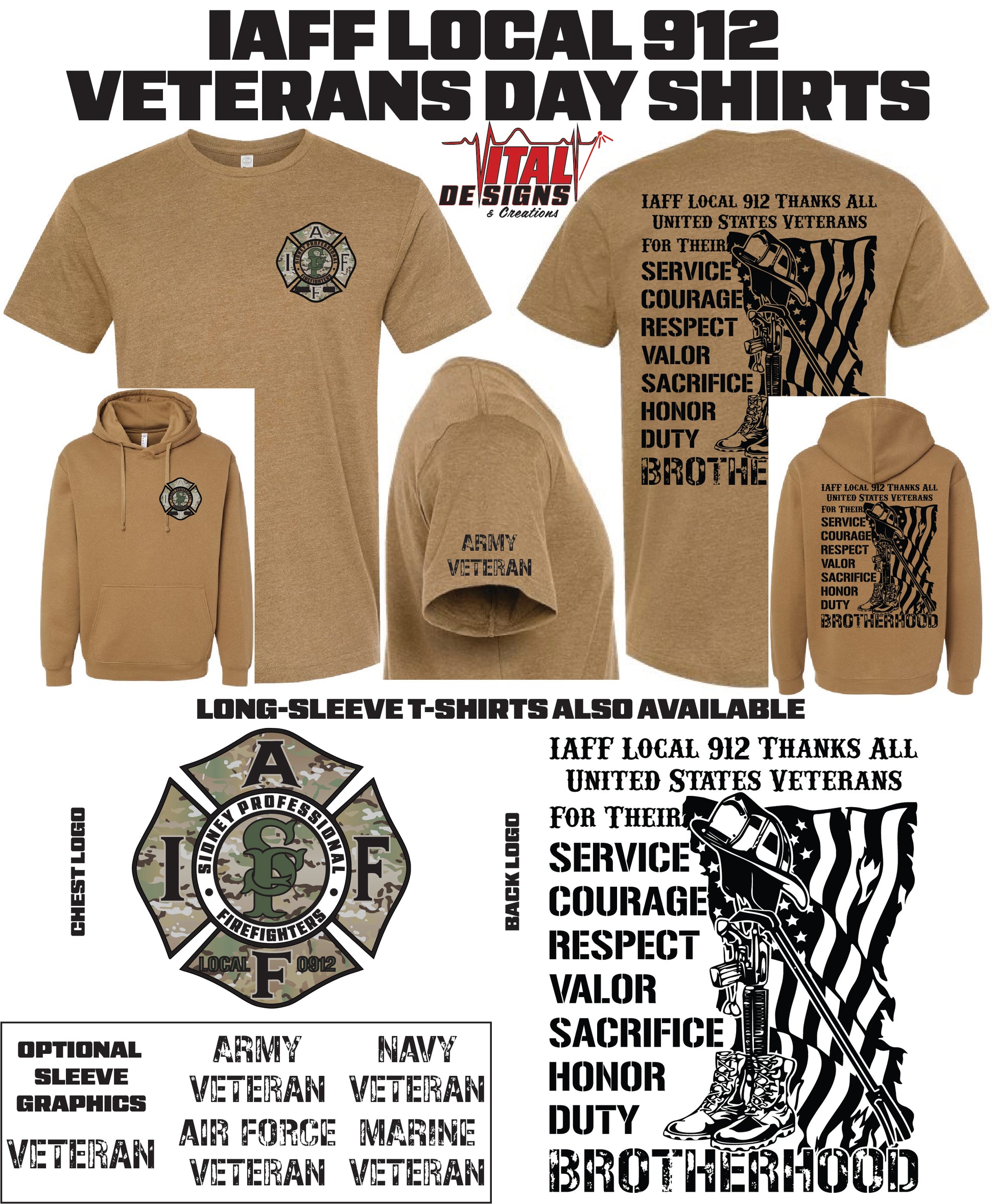 IAFF Local 912 Veterans Day Shirts