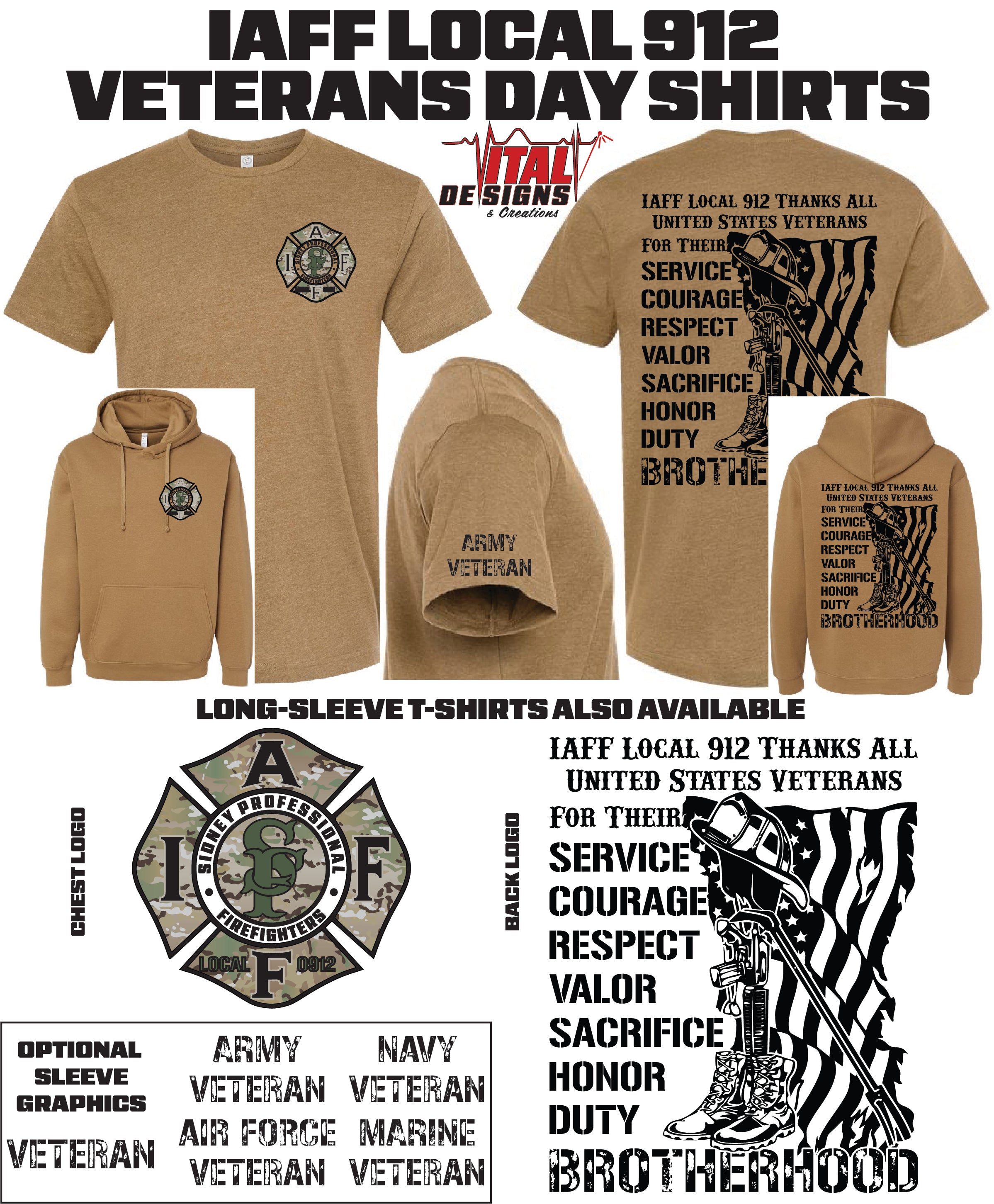 IAFF Local 912 Veterans Day Shirts