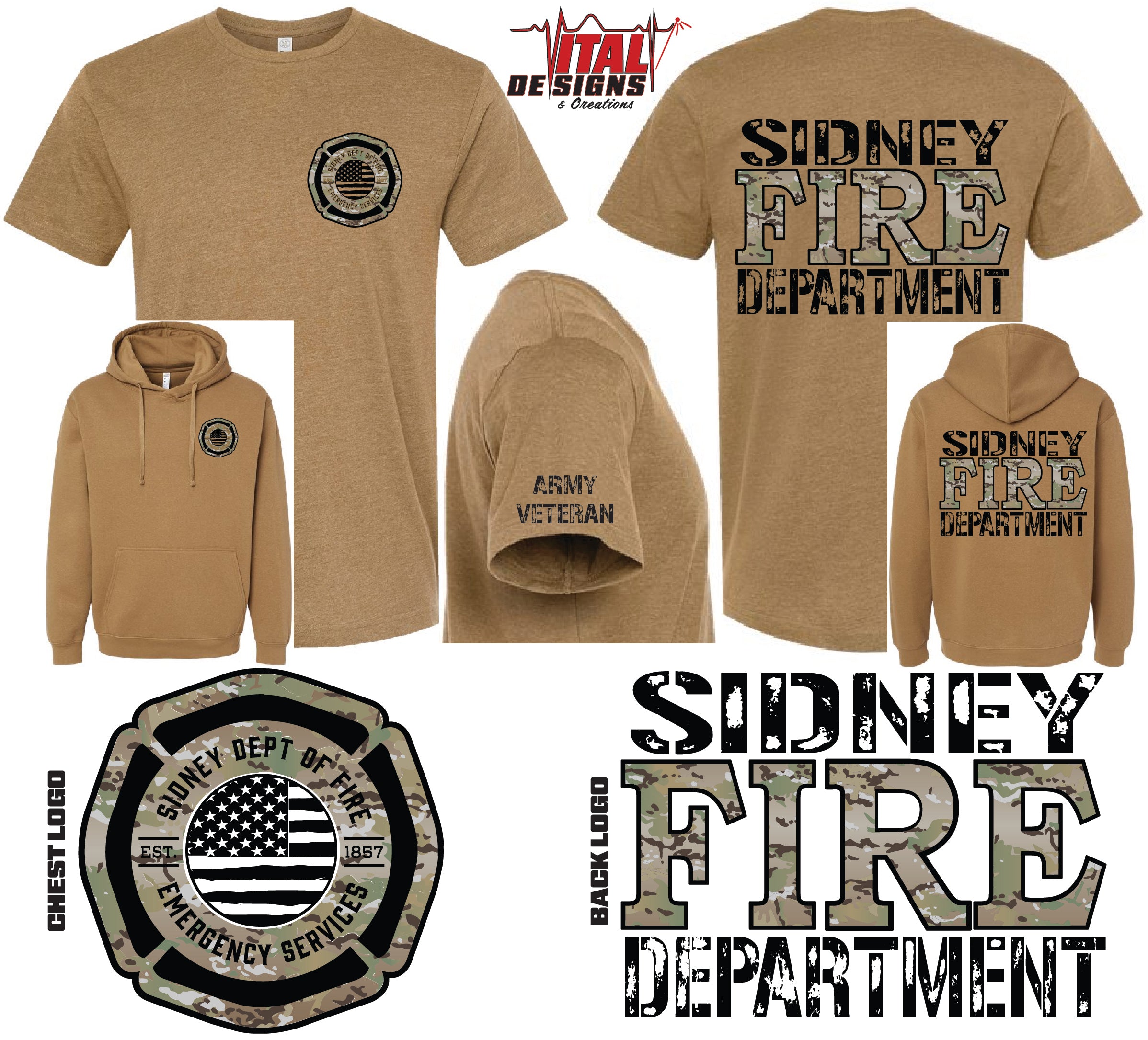 Sidney Fire - Veterans Day Shirts